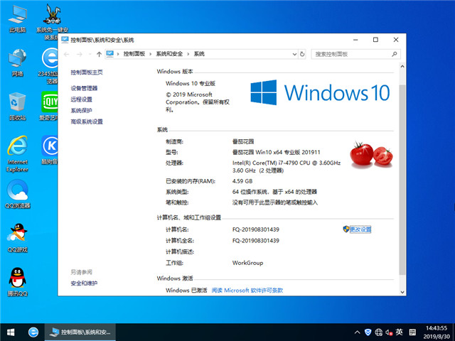 ѻ԰ Win10 x641903רҵ棩v2019.11