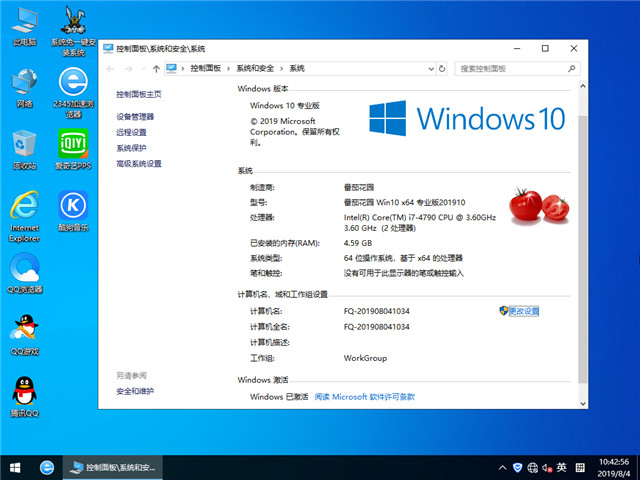 ѻ԰ Win10 x641903רҵ棩v2019.10